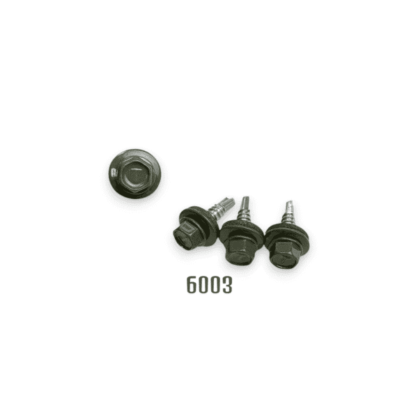 DIN7504K 4,8x19 sorolócsavar+EPDM RAL6003 OC 57561