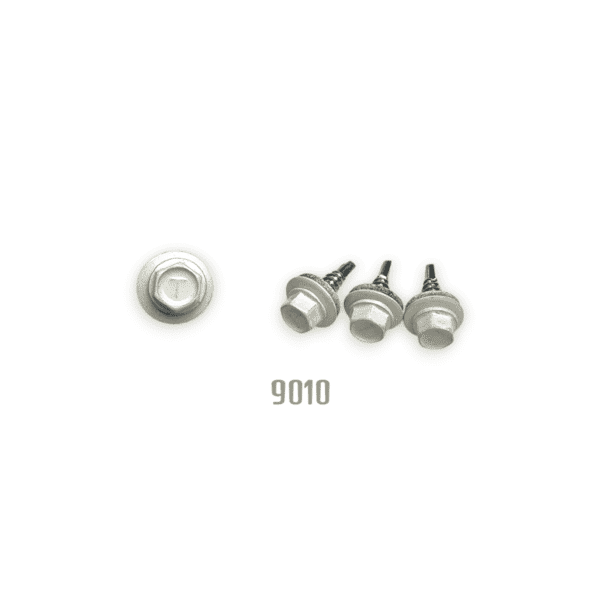 DIN7504K 4,8x19 sorolócsavar+EPDM RAL9010 OC 02077