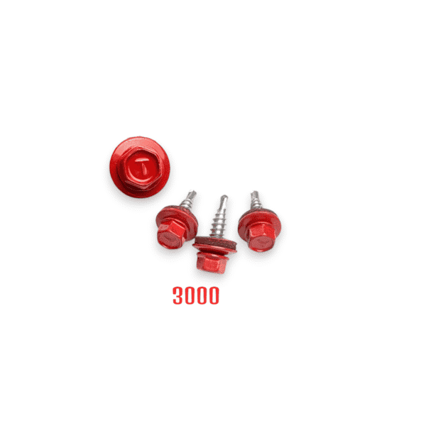 DIN7504K 4,8x19 fűzőcsavar+EPDM RAL3000 OCW 06207