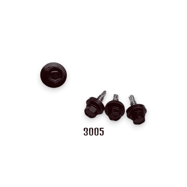 DIN7504K 4,8x19 sorolócsavar+EPDM RAL3005 OC 6130343