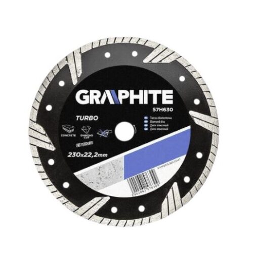 Gyémánt vágótárcsa 230 TURBO 3,1mm GRAPHITE 57H630