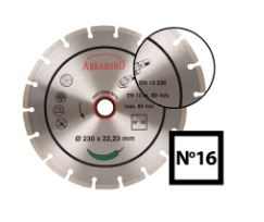 ABRABORO® Univerzális gyémánttárcsa No.16 ABRABORO Gyémánttárcsa szegmenses 125mm 050712500016 - Image 1