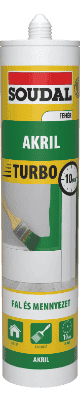 SOUDAL Akryl Expressz TURBO Fehér 280ml (12db/karton) 122878/153455
