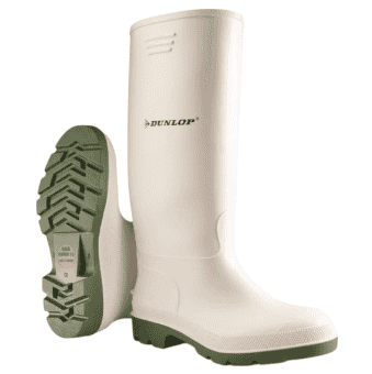 DUNLOP Pricemastor sav- és lúgálló PVC csizma, fehér