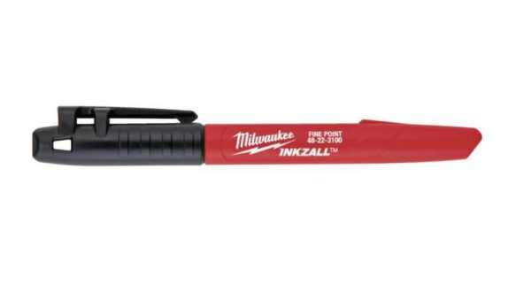MILWAUKEE Jelölő filc hegyes FEKETE 48223100